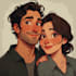 draw couple portrait illustration