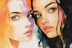 design a watercolor illustration