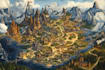 do fantasy map design map maker vector map illustration