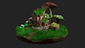 create low poly stylized 3d game assets