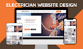 design electrician website, electrical contractor website, home service website
