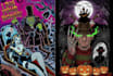 draw 70s 80s retro vintage horror comic poster halloween dark art movie poster
