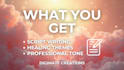 write motivations, affirmations, and guided meditations