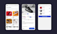 do splash screen design, food app, ecommerce app, mobile delivery app design