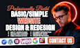 design a simple website, basic website responsive landing page wordpress website