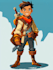 do 2d character design, 2d game character, concept