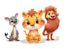 draw custom animal cartoon illustration