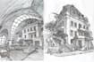 hand draw architecture and urban design sketches