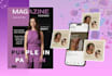 create high quality social media post and add designs