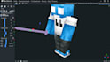 do mods minecraft, weapon animation or minecraft 3d model in blockbench