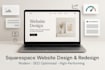 design squarespace, redesign squarespace, modern squarespace rebuild squarespace