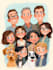 make a cute disney cartoon portrait