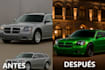 create a custom car mockup with tuning and paint design