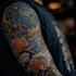 create a tattoo design in japanese style