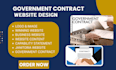 design a professional government contract website with capability statement