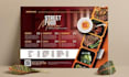 design digital TV menu boards, restaurant menus, food flyers and menu rebranding