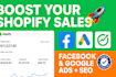 run profitable facebook and google ads for shopify