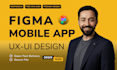 design modern mobile app UI UX in figma with clickable prototype