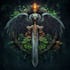 draw  a fantasy game logo