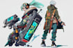 design cyberpunk character, fantasy character design