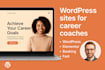 design a professional and high converting wordpress career coach website