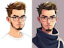 do a vector portrait for you