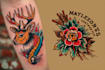 draw awesome old school tattoo style designs