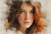 paint digital and watercolor portraits