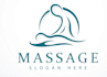 design modern unique massage therapy logo