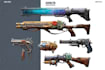 high quality weapon concept art for gaming and more