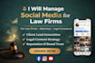 manage social media marketing for your law firm or attorney business
