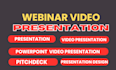 create presentation video online webinar presentation video pitch deck