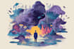 create surrealism illustration design
