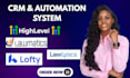 automate gohighlevel, lawmatics, lawlytics, lofty, clio workflows