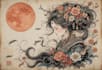 making a tattoo in japanese style