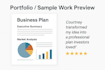 create a professional business and marketing plan