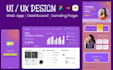 create clean mobile app UI UX design