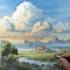 paint fantasy landscape illustrations