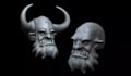 do 3d halloween model, 3d character stl, 3d orc warlord, skull model stl design
