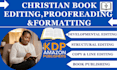 do christian book editing, formatting, and proofreading, christian book editor
