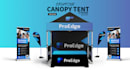 design canopy tent, feather flag, backdrop banner,