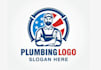 do awesome plumber logo unlimited revision