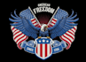 make modern patriotic logo