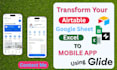 build client portal, CRM, or web app using glide, softr, and airtable