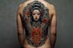 making a tattoo design in japanese style