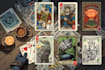 do playing card game design card illustration board game