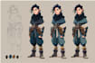 design a professional 2d digital character design
