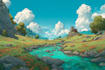 illustrate detailed fantasy cityscapes