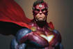 create epic superhero character art in comic or realistic