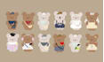 draw a custom bear illustration with your outfit or theme